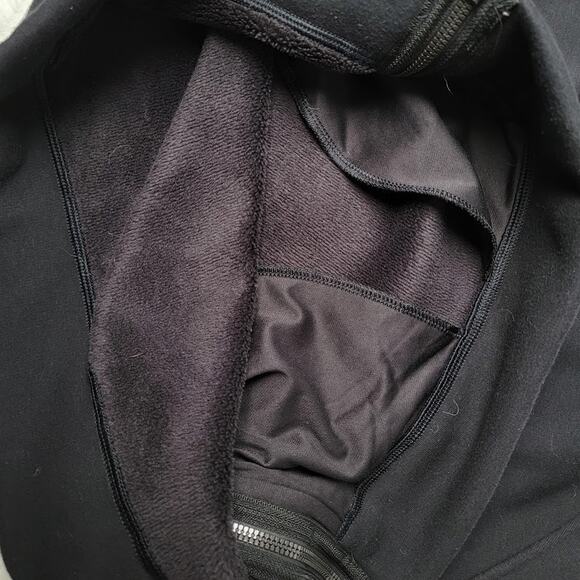 Athleta Cozy Karma Funnel Neck Sweatshirt Black Women’s SM Soft Fleece Lined - Picture 10 of 10